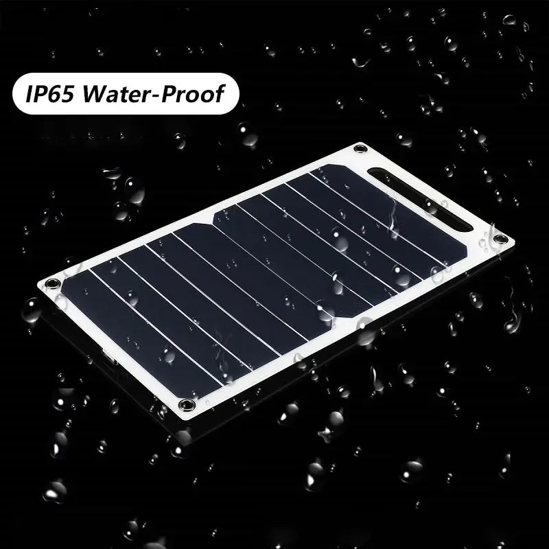 30W Waterproof Solar Panel: Portable USB Charging for Hiking & Camping